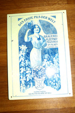 Retro Blechschild Bier Pilsener Urquell