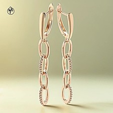 Lange Ohrringe Vergoldet