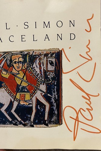 Paul simon signed graceland - paul, 'graceland'