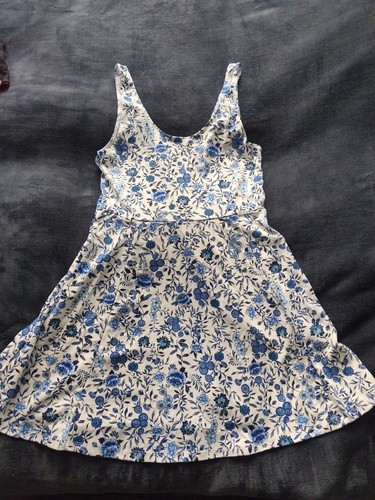 Sommerkleid weiß blaue - h&m,