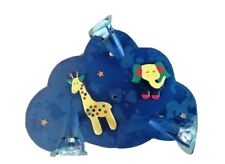 Vintage Kinderzimmerlampe Wolke – Giraffe & Elefant – 3 Spots – Zauberhaft