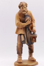 Krippenfigur Figur JOSEF mit Laterne Heimatkrippe LEPI Italien coloriert 16cm