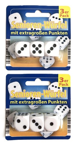 Augenwürfel set große - 6, xl