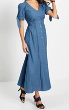Jeanskleider maxikleid mit - jeanskleider,