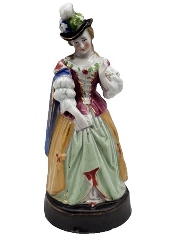 Antike porzellanfigur dame - antike,