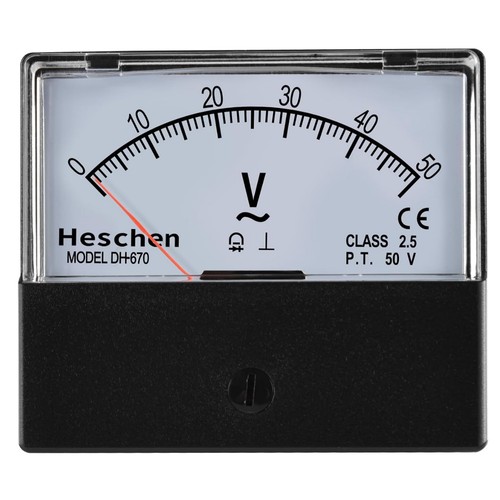 Rechteckiges analog voltmeter - analog,