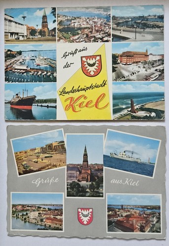 Alte postkarte 1961 - 2x,