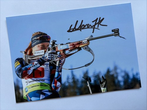 Orig biathlon autogramm maren - orig.,