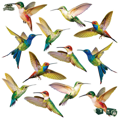 Fensteraufkleber kolibri vogel - kolibri,