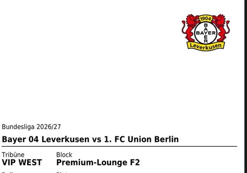 Vip ticket bayer 04 - vip,