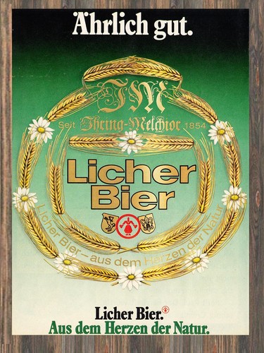 Licher bier reklame - licher,