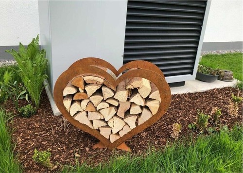 Rostiges dekoherz brennholz - rostiges,