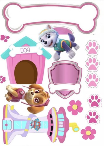 Tortenaufleger paw patrol set - tortenaufleger,