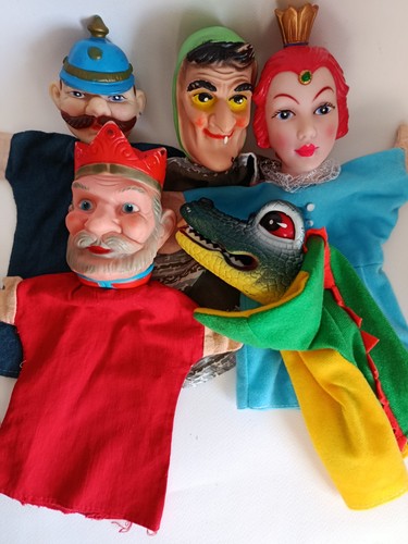 Vintage rubber heads hand - 80's,