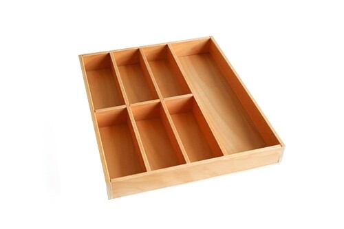 Besteckeinsatz buche 50er - buche,
