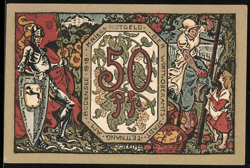 Notgeld tettnang 1918 - tettnang, 1918,