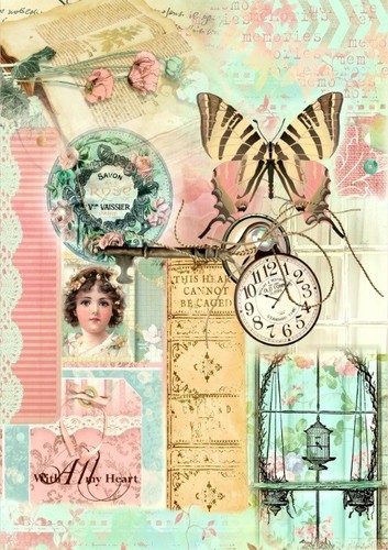 Decoupage serviettentechnik - decoupage,
