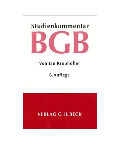 Studienkommentar bgb - studienkommentar,