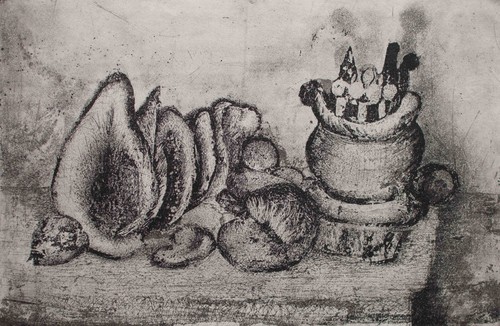 Rolf zander stillleben - zander, obst