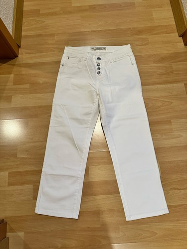 Weiße tolle jeans hose - 7/8,