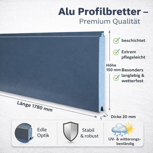 Aluminium alu sichtschutz - alu,