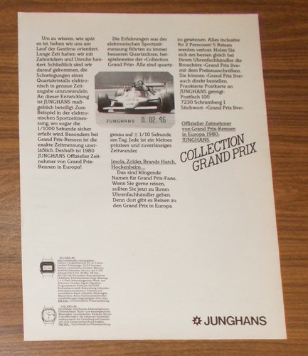 Seltene werbung junghans - seltene,