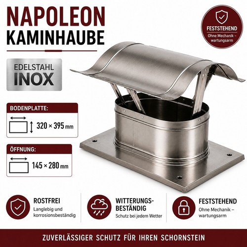 Napoleon kaminhaube edelstahl - napoleon,