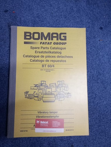Bomag ersatzteilkatalog - bomag,