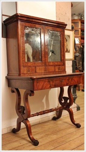 Biedermeier schreibtisch mit - schreibtisch,