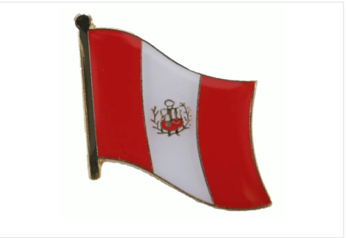 Peru mit wappen - , pin