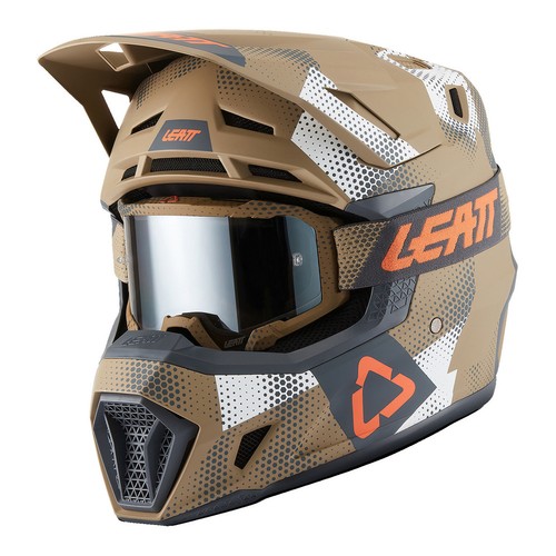 Leatt crosshelm mit brille - leatt,