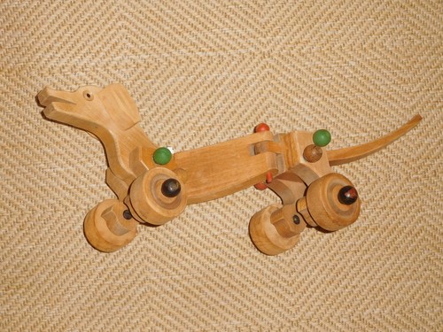 Holz gliedertier hund - holz,