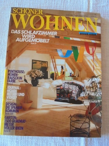 Schöner wohnen heft 1987 - heft, 9/1987