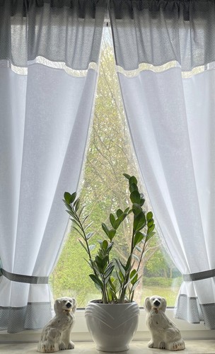 Landhaus gardine set - landhaus,