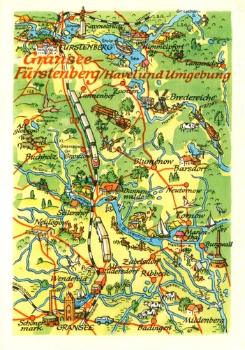 Gransee 1988 landkarte - 1988,