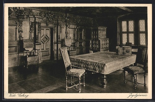 Ansichtskarte coburg veste - ansichtskarte, coburg,