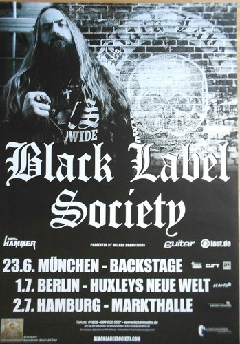 Black label society 2014 - black, tour