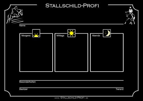 Futterplan stallschild - futterplan,