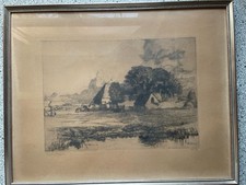 Eschenhof , Radierung 