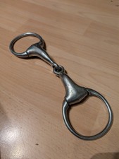 Olivenkopfgebiss Edelstahl 12,5 cm – einfach gebrochen – gebraucht