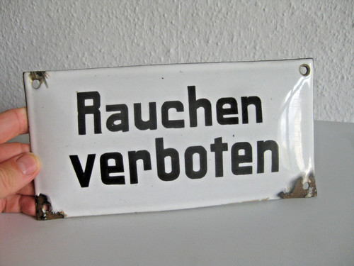 Altes rauchen verboten - rauchen,