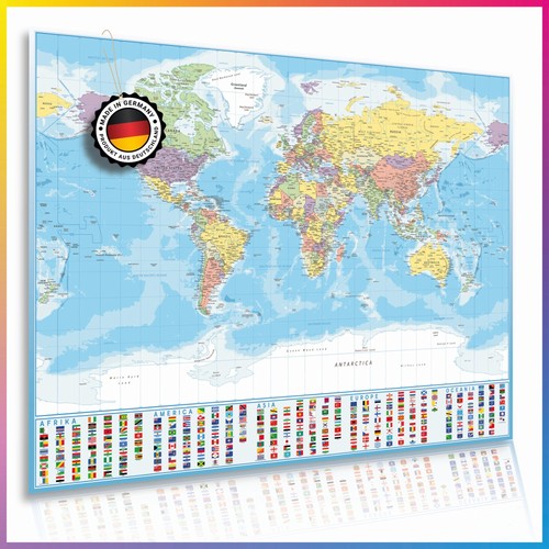 Lineo weltkarte poster xxl - poster,