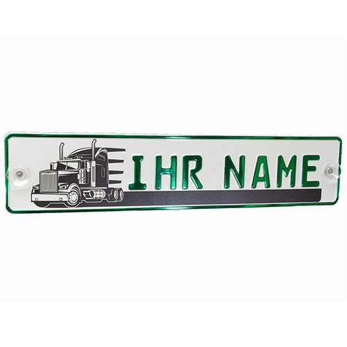 Lkw fahrer truck namensschild - truck,
