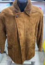 Schafleder Shearling Gimo's Men Größe 54 Farbe Brown Cod. AE137