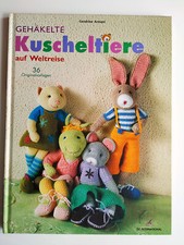 Gehäkelte Kuscheltiere auf