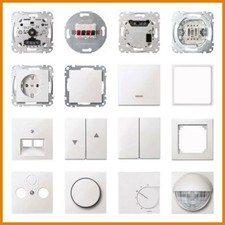 Merten System M Polarweiss Matt Steckdose Schalter Taster Wippe Rahmen Auswahl