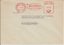 Firmenbrief mit Freistempel / AFS Hamburg-Bahrenfeld, Reese & Wichmann, 1956