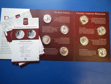 MDM 8x Silber 0,333 Deutsche Märchen Medaillen PP mit Farbrelief Gebrüder Grimm