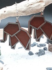 Holz Ohrstecker Earing Wood