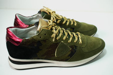PHILIPPE MODEL Exclusiver Damen Sneaker Tropez Pony Camouflage Khaki Gold Gr. 40